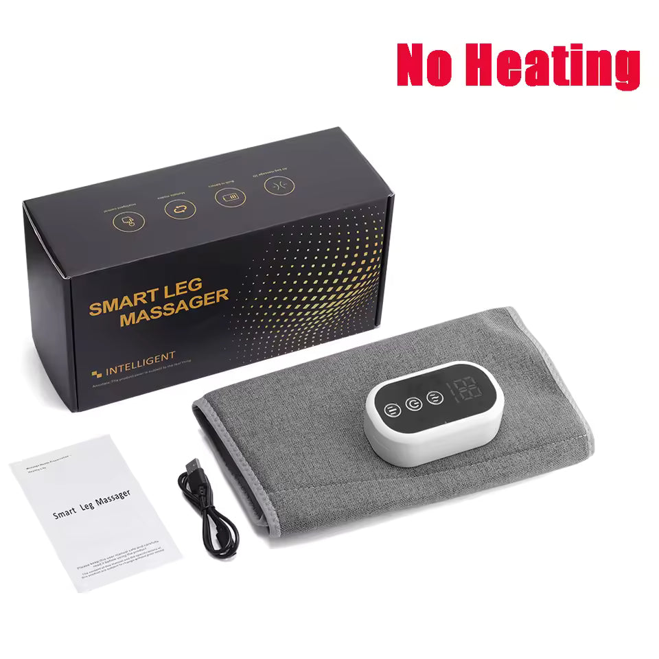 360° Air Pressure Calf Massager Leg Air Pressure Electric Airbag Compresstion Heated Hot Compress Muscle Relax Massage Device