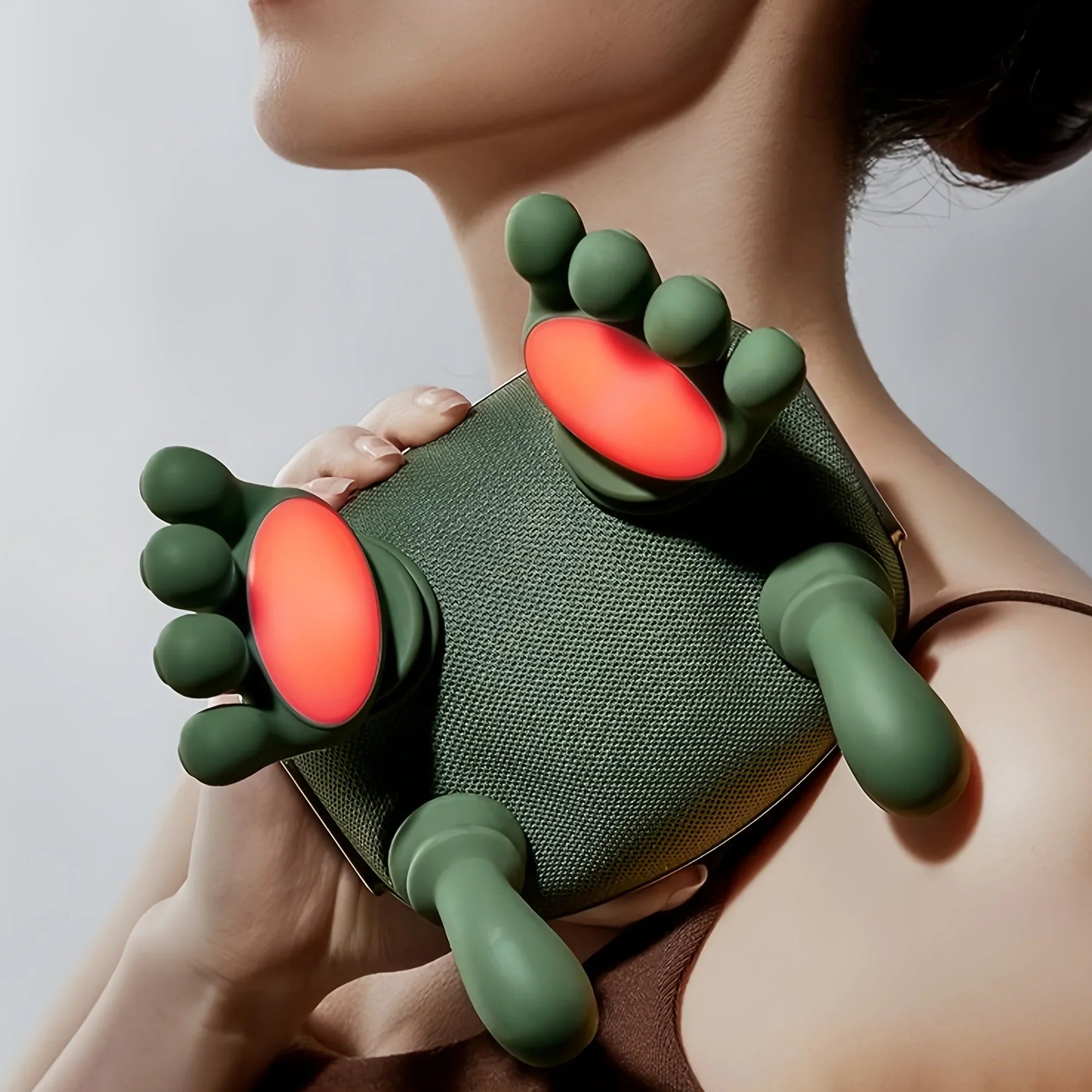 Electric Hand-Simulated Neck, Shoulder & Back Massager with Deep Tissue Kneading