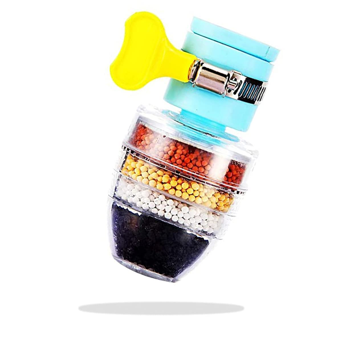 Water Filter Tap and Purifier Faucet, Hard Water to Soft Water Converter for Drinking, Chlorine Remover 6 Layer Carbon Activated Purification Cartridge for Kitchen Sink and Tap (Pack of 1) - AlifdukanAlifdukan types here :)