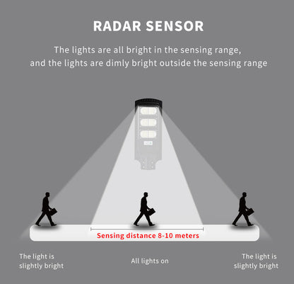 Solar LED Street Light with Motion Sensor | High-Brightness Outdoor Waterproof Street Lamp