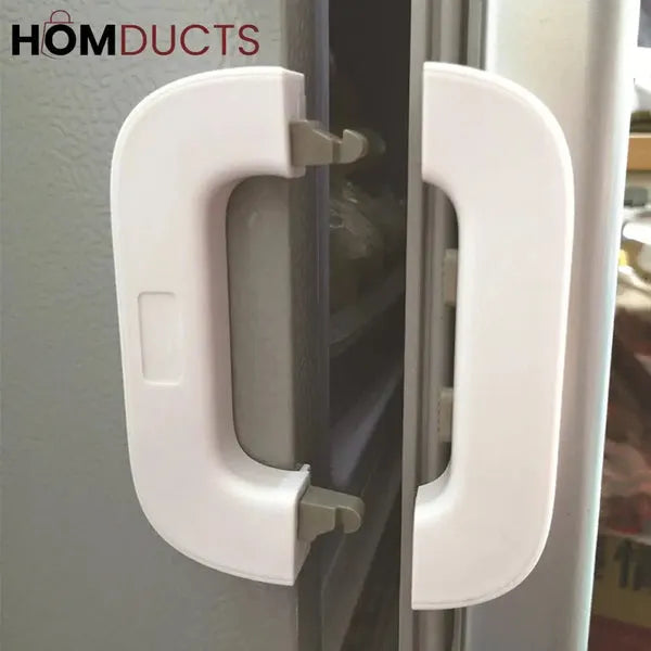 Safety latch for refrigerator doors