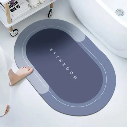Bath Mat Water Absorbent Non-Slip, Water Absorbent Bath Carpet for Bathroom, Shower Room, Tub, Entryway, Kitchen, Sink