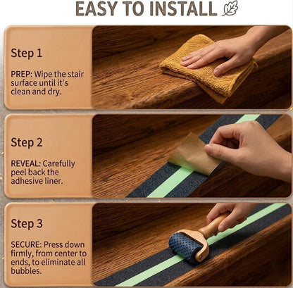 Veltrix Anti Slip Tape For Stairs 2 INCH x 10 METER Waterproof Non-Slip Strips, Heavy Duty Friction Grip Tape for Tiles, Granite, Marble, and Wooden Steps to Prevent