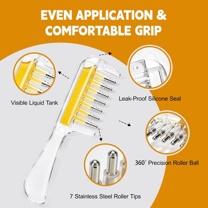 Crystal Scalp Massage Comb & Serum Applicator