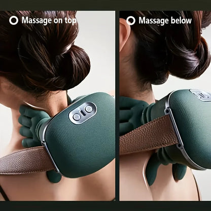 Electric Hand-Simulated Neck, Shoulder & Back Massager with Deep Tissue Kneading