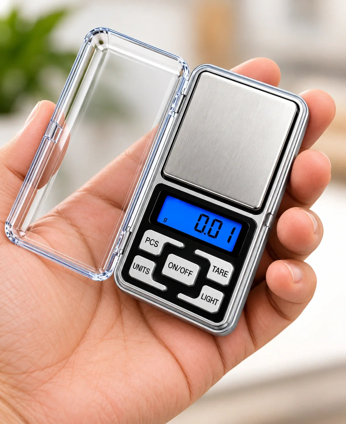 hDigital Pocket Weight Scale 500 Gram x 0.01 Gram Scale use for Gold, Jewelry, and kitchen purposes