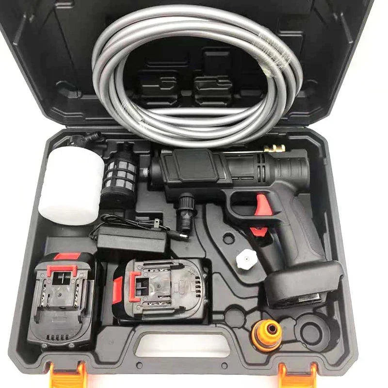 Rechargeable Portable Powerful High Pressure Water Spray Gun 48VF Lithium Cordless Wireless Car Wash Water Jet Foam Gun Car Wash