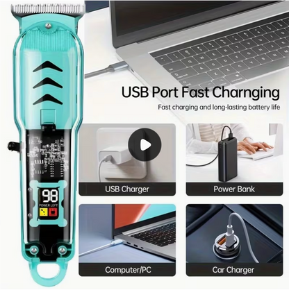 ⚡ Powerful T-Blade Electric Shaver Trimming Set ✂️ Ultra-Sharp Stainless Steel Blades 🔋 Long-Lasting Battery 🎯 Smooth, Precise & Pull-Free Trimming 🔌 Type-C fast charging 