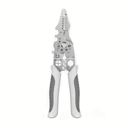 Multifunctional Wire Stripper Pliers - Stainless Steel Ergonomic Grip, No Assembly Required, Portable Cable Stripper & Crimper Tool for Electricians - AlifdukanEver Green types here :)