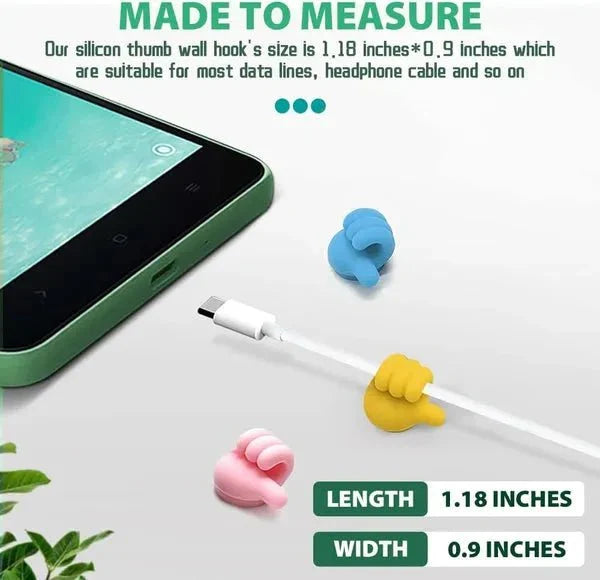 (pack of 2)Thumbs Up Wall Hook | Fun Silicone Self - Adhesive Hanger for Keys, Wires & More - AlifdukanAlifdukan types here :)