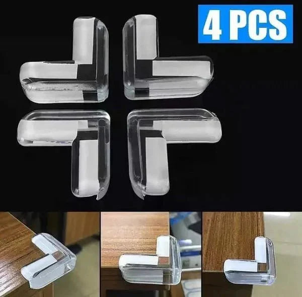 (pack of 2)Transparent Furniture Corner Protectors – Child Safety Edge Guards - AlifdukanAlifdukan types here :)